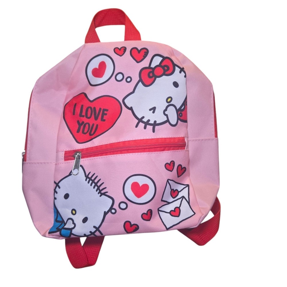 Sanrio Hello Kitty True Love Mini Backpack Pink Red Hearts Kawaii Y2K